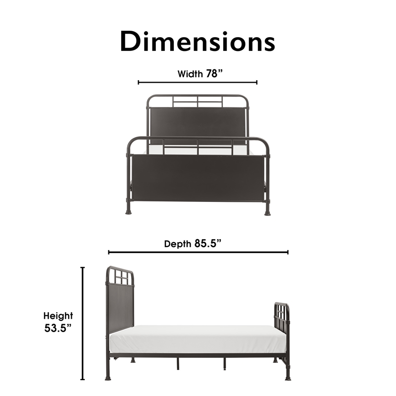 Tommy Hilfiger Tabor Bed King Size Matte Bronze