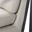 Tommy Hilfiger Russell Bronze Metal Frame Accent Chair Linen