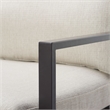 Tommy Hilfiger Russell Bronze Metal Frame Accent Chair Linen