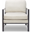 Tommy Hilfiger Russell Bronze Metal Frame Accent Chair Linen