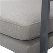 Tommy Hilfiger Russell Bronze Metal Frame Accent Chair Grey