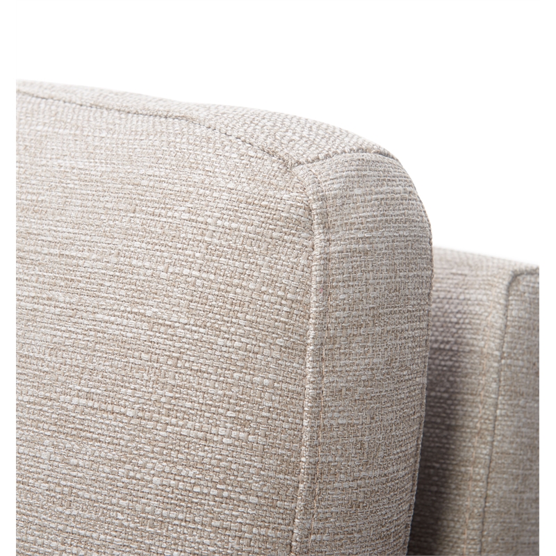 Tommy Hilfiger Russell Grey Metal Frame Accent Chair Linen
