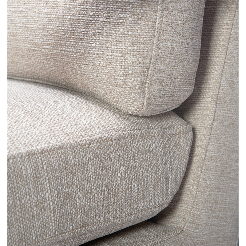Tommy Hilfiger Russell Grey Metal Frame Accent Chair Linen
