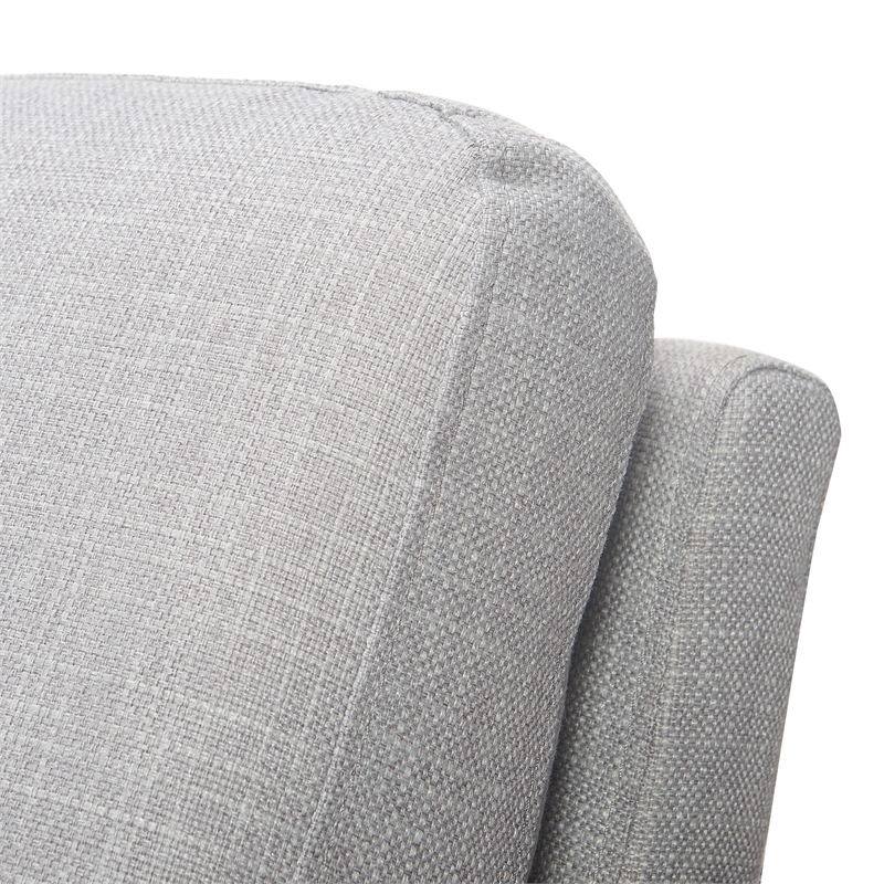 Tommy Hilfiger Russell Grey Metal Frame Accent Chair Light Grey