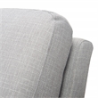 Tommy Hilfiger Russell Grey Metal Frame Accent Chair Light Grey
