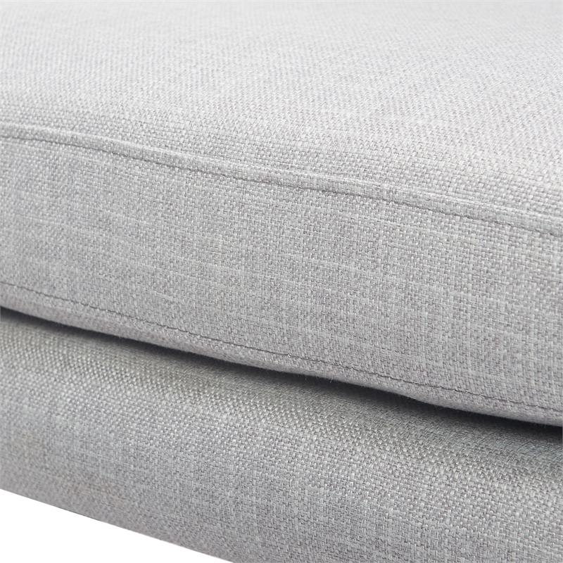 Tommy Hilfiger Russell Grey Metal Frame Accent Chair Light Grey