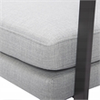 Tommy Hilfiger Russell Grey Metal Frame Accent Chair Light Grey