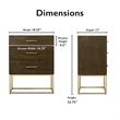 Tommy Hilfiger Franklin 3 Drawer Dresser Walnut