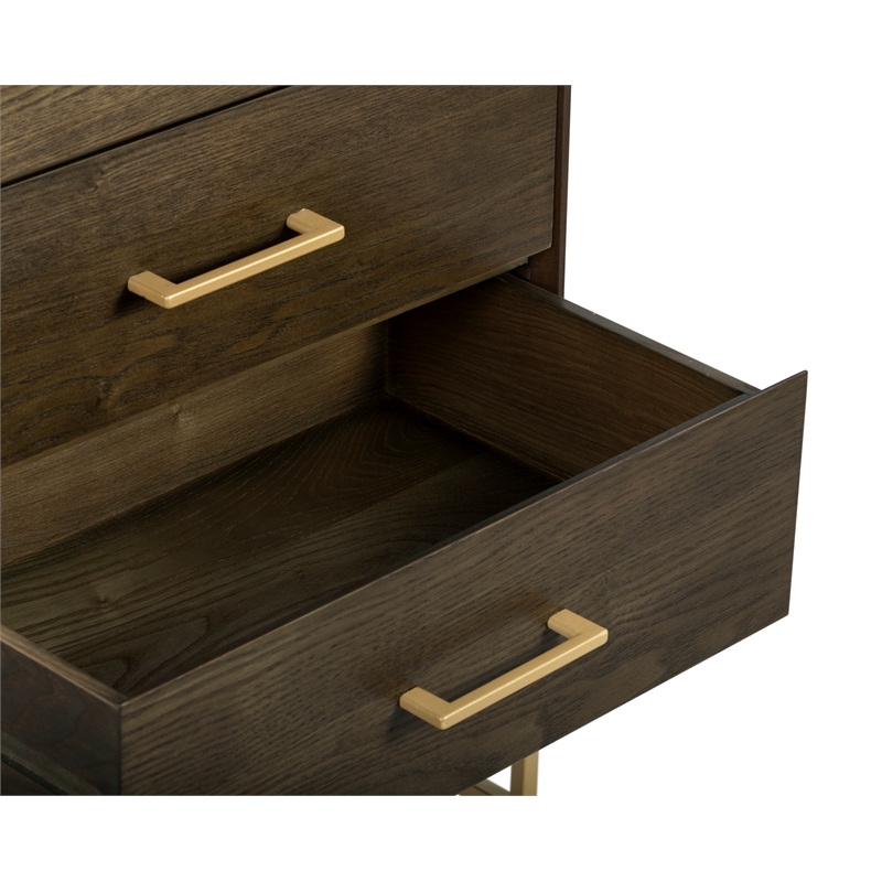 Tommy Hilfiger Franklin 3 Drawer Dresser Walnut
