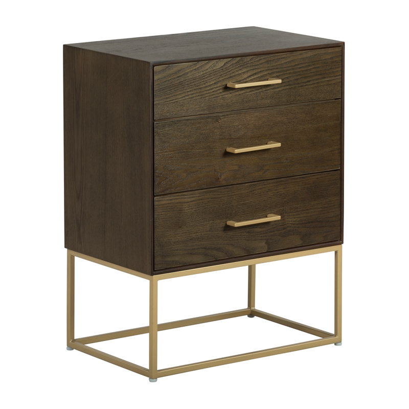 Tommy Hilfiger Franklin 3 Drawer Dresser Walnut