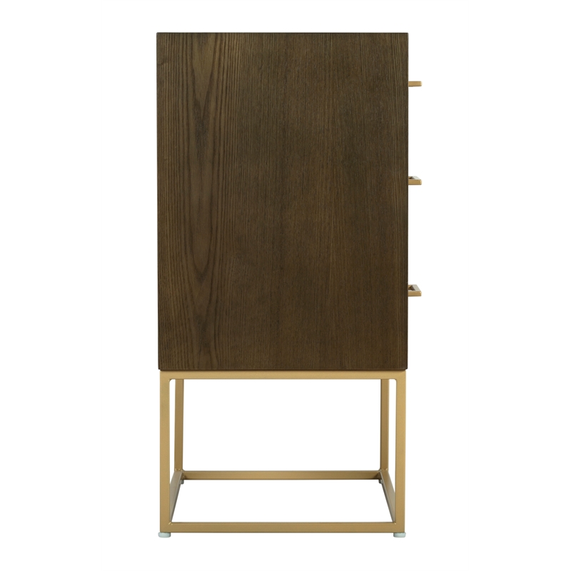 Tommy Hilfiger Franklin 3 Drawer Dresser Walnut