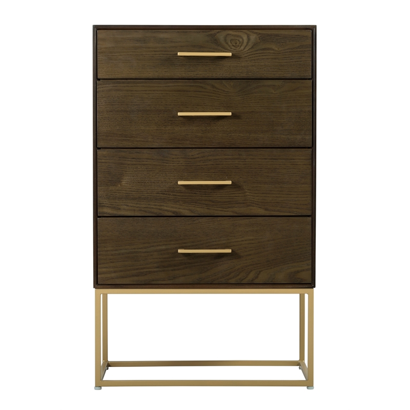 Tommy Hilfiger Franklin 4 Drawer Dresser Walnut