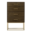Tommy Hilfiger Franklin 4 Drawer Dresser Walnut