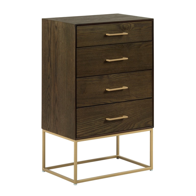 Tommy Hilfiger Franklin 4 Drawer Dresser Walnut