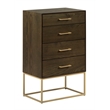 Tommy Hilfiger Franklin 4 Drawer Dresser Walnut