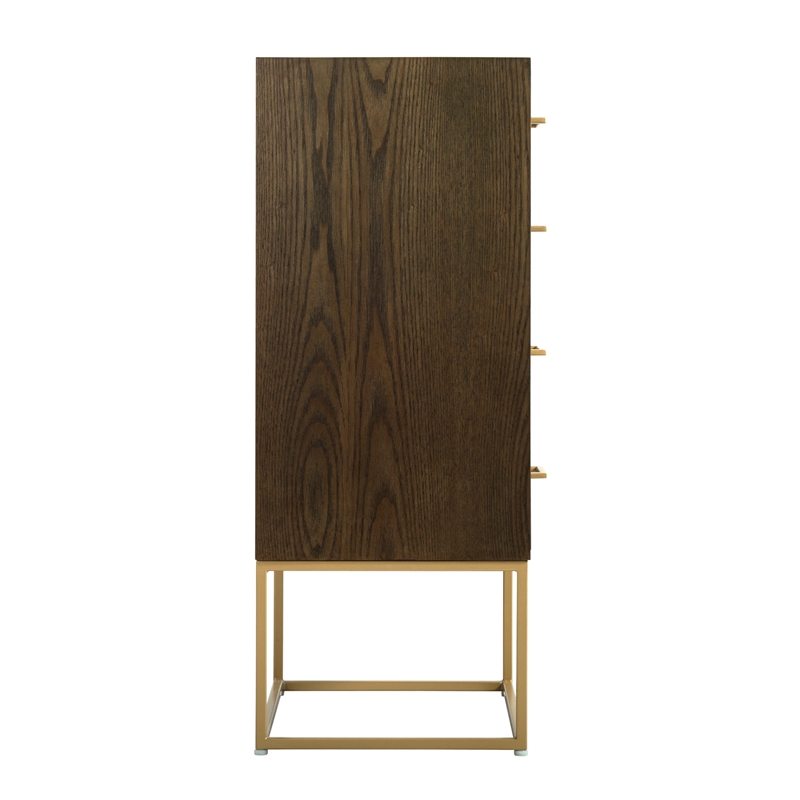 Tommy Hilfiger Franklin 4 Drawer Dresser Walnut