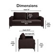 Tommy Hilfiger Austin Sofa - Chocolate Brown