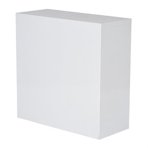 Scranton & Co Steel White Bookcase Rectangular Fully Assembled 28&quotH