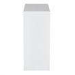 Scranton & Co Steel White Bookcase Rectangular Fully Assembled 28