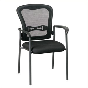 Scranton & Co Visitors Guest Chair in Black and Titanium