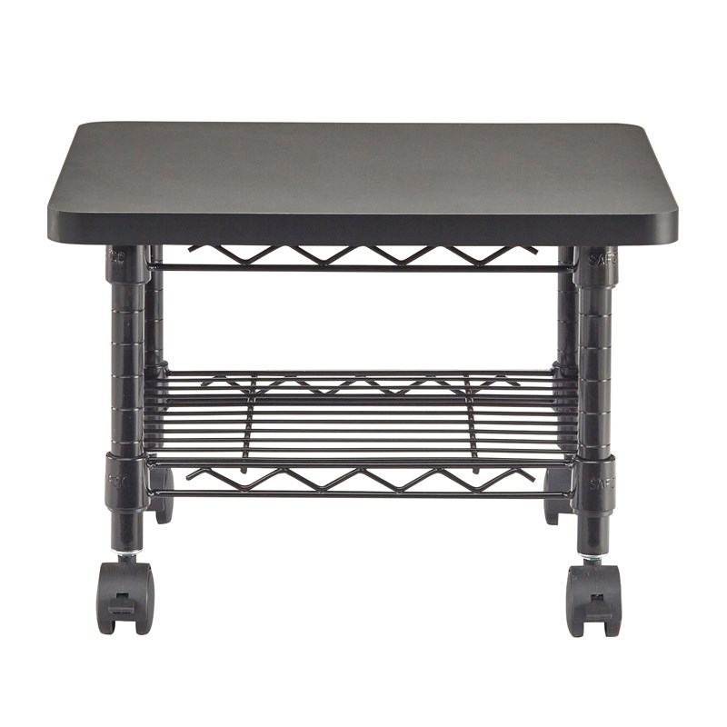 Scranton & Co Under-Desk Printer Stand in Black