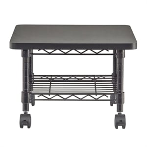Scranton & Co Under-Desk Printer Stand in Black