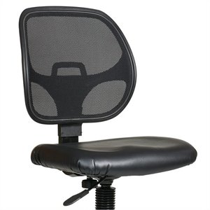 Scranton & Co Mesh Back Drafting Chair with Vinyl Seat
