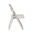 Scranton & Co Plastic Folding Chair in Beige (Set of 4)
