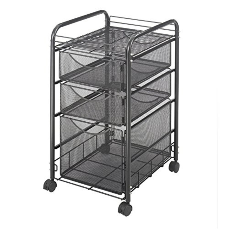 Scranton & Co 3 Drawer Mesh File Cart