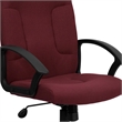 Scranton & Co Fabric Burgundy Office Chair Mid-Back Swivel 40.5