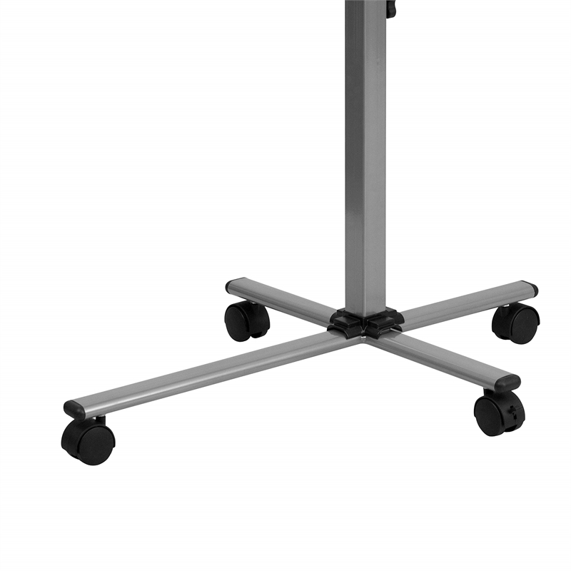 Scranton & Co Adjustable Mobile Laptop Table in Cherry