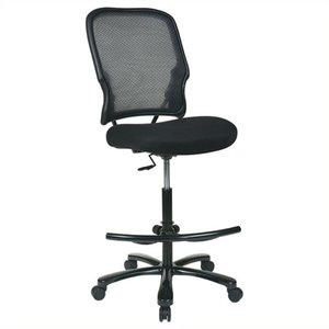 Scranton & Co Grid Back Drafting Chair in Black