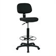 Scranton & Co Sculptured Back Drafting Chair in Black