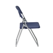 Scranton & Co Plastic Folding Chair in Gray (Set of 4)