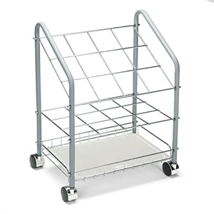 Scranton & Co Tubular Steel Light Gray File Organizer Rectangular 18.375&quot W x 14.25&quot D x 23.375&quot H Assembly Required