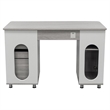 Scranton & Co Contemporary MDF Wood Small Computer Desk in Gray