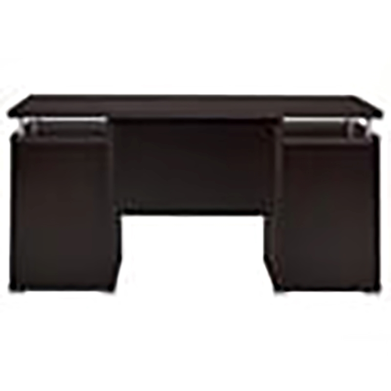 Scranton & Co 2-Drawer Contemporary Wood Computer Desk in Cappuccino