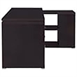 Scranton & Co Contemporary Wood L Shaped Writing Desk in Cappuccino