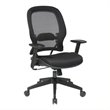 Scranton & Co Back and Mesh Seat Office Chair in Black