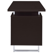 Scranton and Co Engineered Veneer Cappuccino and Silver Writing Desk Rectangular 60