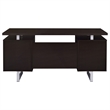 Scranton and Co Engineered Veneer Cappuccino and Silver Writing Desk Rectangular 60