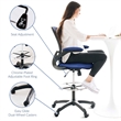 Scranton & Co Mesh Drafting Stool in Blue