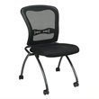 Scranton & Co Armless Folding Chair in Coal (Set of 2)