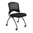 Scranton & Co Armless Folding Chair in Coal (Set of 2)