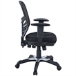 Scranton & Co Modern Mesh Fabric/Sponge Office Chair in Black