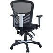 Scranton & Co Modern Mesh Fabric/Sponge Office Chair in Black