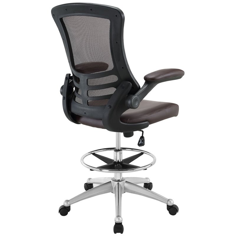 Scranton & Co Mesh Drafting Stool in Brown