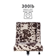 Scranton & Co Transitional Fabric Office Chair with Casters in Brown/Walnut