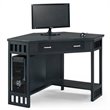 Scranton & Co Corner Computer Desk in Black