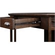 Scranton & Co Corner Computer Writing Desk in Chocolate Oak